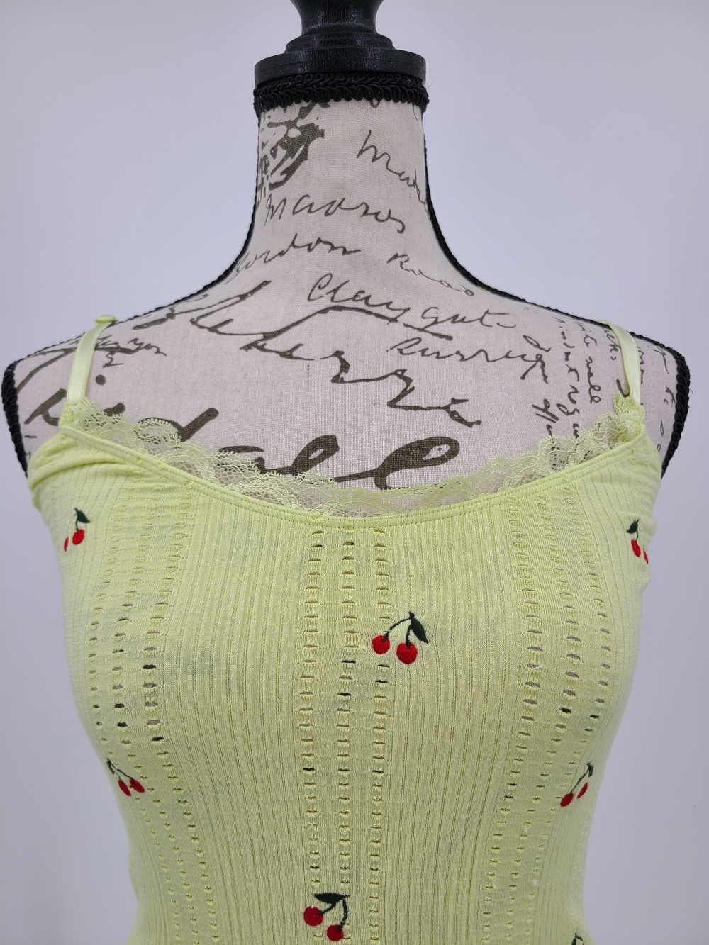 Anthropologie's LyreBird Yellow Ribbed Cami Set Size S/M - Picture 3 of 7